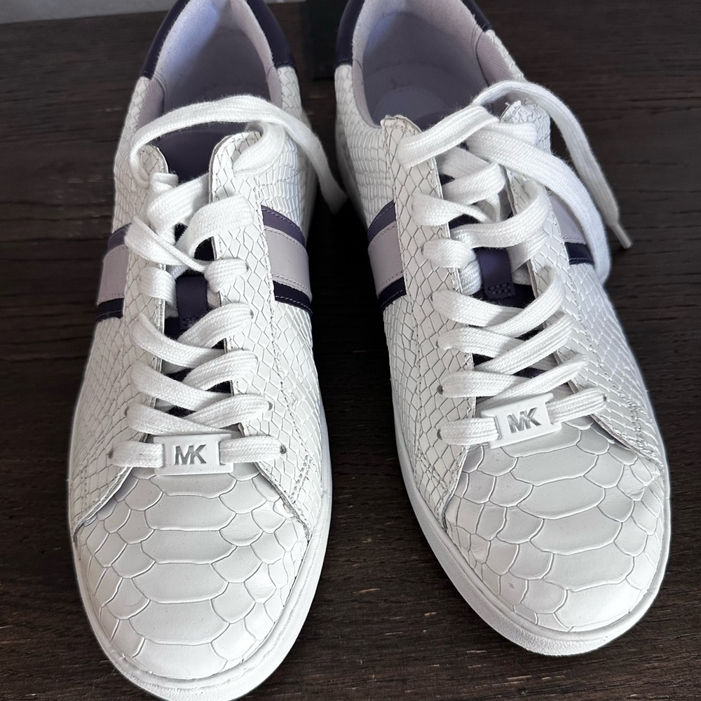 Michael Kors leather sneakers in size 9.5.